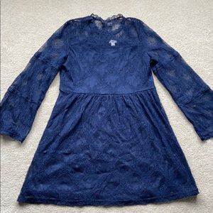 Xhilaration blue lace dress